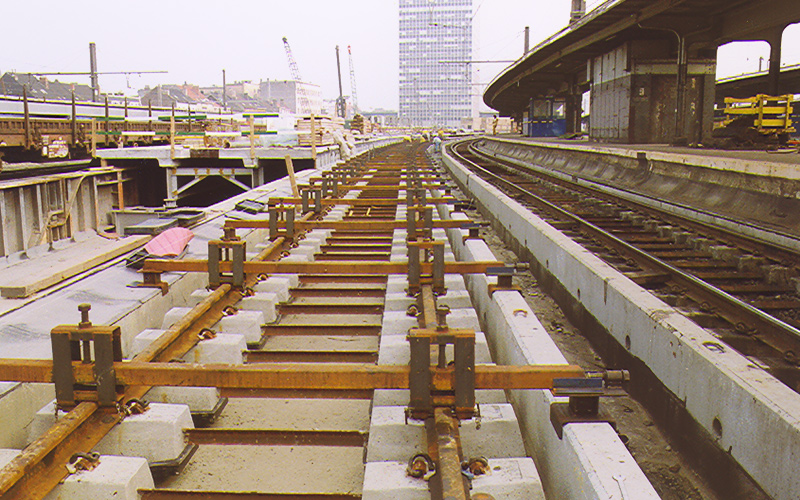 Brussel - sporen voor de hogesnelheidstrein - Zuidstation