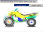 Vibration analysis of an ATV on a 4-post shaker